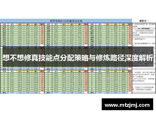 想不想修真技能点分配策略与修炼路径深度解析