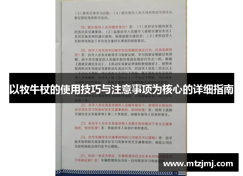 以牧牛杖的使用技巧与注意事项为核心的详细指南